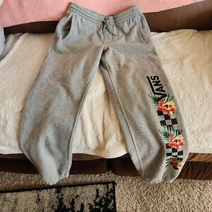 Youth Large Vans Sweatpants, grey